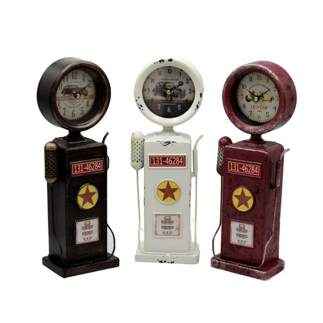 Immagine di Orologio Tavolo Metallo Distributore 12,5x8x(h)36,5cm 