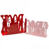 Immagine di Portariviste Metallo Rock Rosso Large 