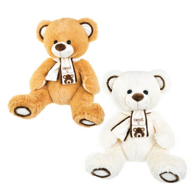 Real Madrid, Peluche Orsacchiotto con Sciarpa 20 cm, Prodotto Ufficiale Real Madrid (CyP Brands