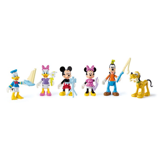 GRANDI E PICCOLI adesivi Walt Disney Topolino e Minnie 2 fogli