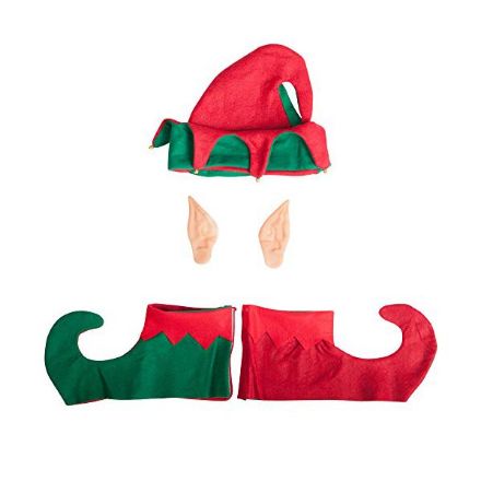 Immagine di Set elfo (cappello,orecchie,copriscarpe) in busta 