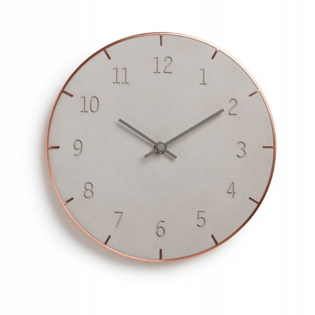 Paniate - Umbra Piatto Orologio da Parete Ceramica/Metallo Ø25cm Umbra in  offerta da Paniate