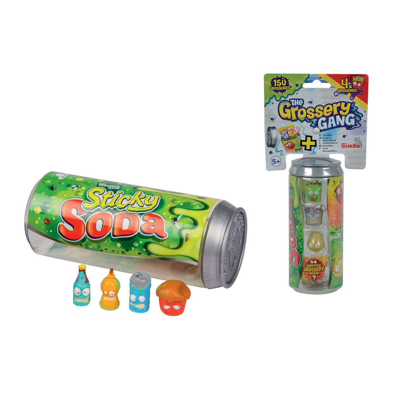 Grossery Gang Sticky Soda – Lattina Con 4 Personaggi | Modello Assortito, Gioco A Sorpresa Per Bambini 5+ - 4