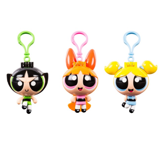 Immagine di Powerpuff Girls Superchicce Portachiavi Trasformabile 