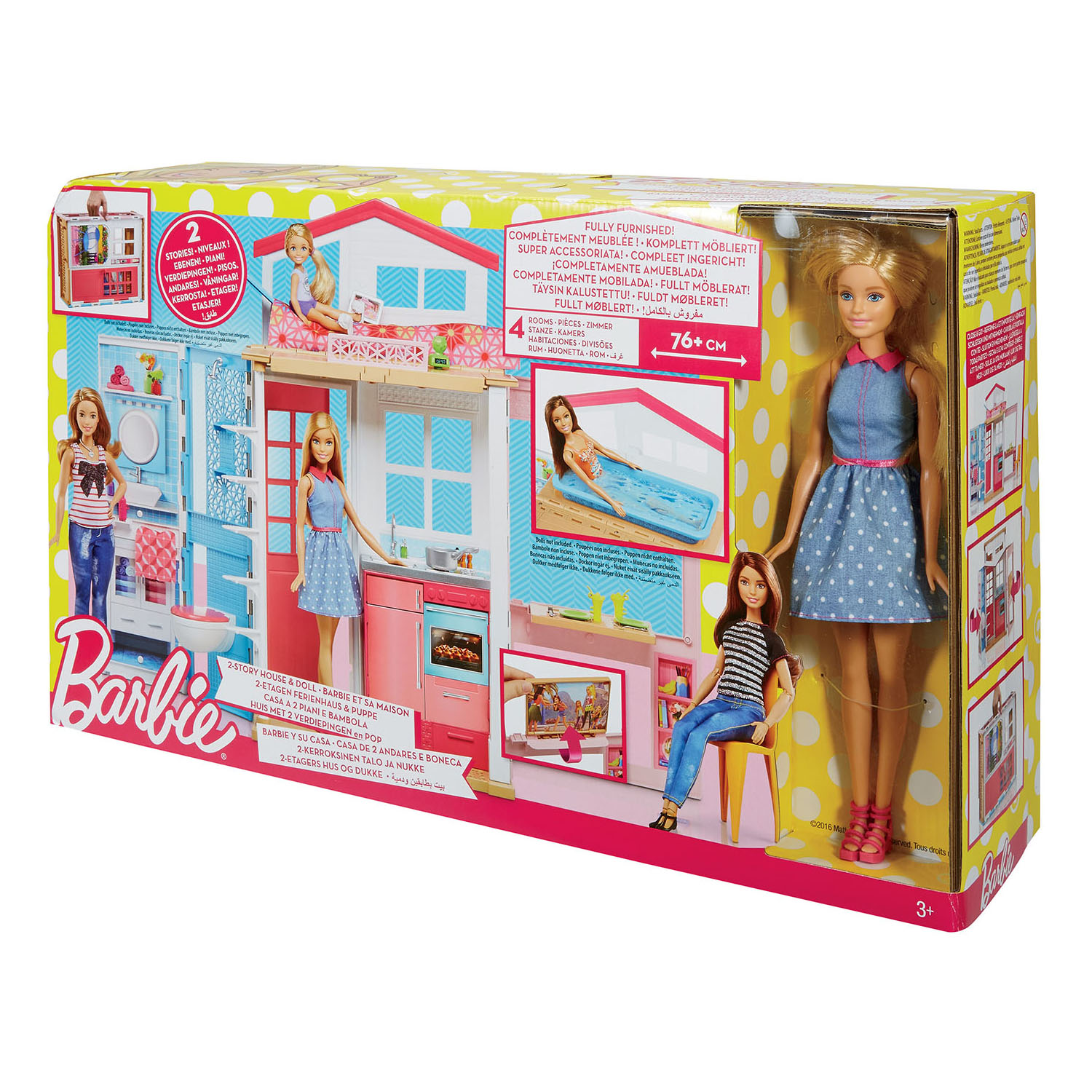 Paniate - Barbie Casa Componibile + Bambola Mattel in offerta da Paniate