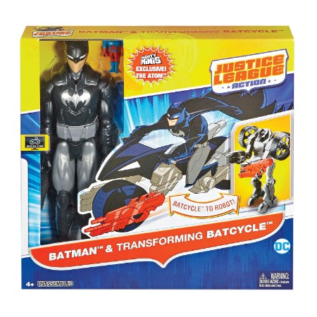 Immagine di Justice League Batman 30cm + Moto trasformabile 