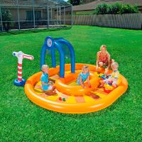 Immagine di Piscina Play Center Gonfiabile Bestway Trenino 53061 con Spruzzi d'Acqua