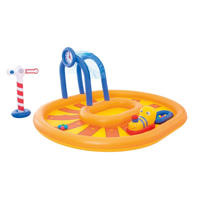 Immagine di Piscina Play Center Gonfiabile Bestway Trenino 53061 con Spruzzi d'Acqua