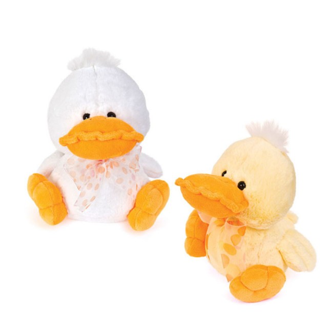 Immagine di Peluche Papero Seduto con Fiocco 25cm 