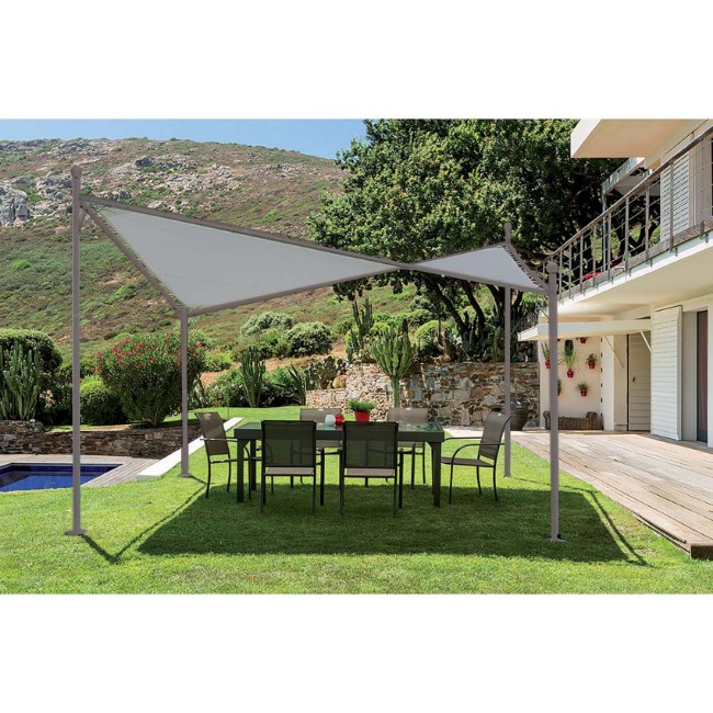 Immagine di MyGarden Gazebo Vela 4x4m in Ferro Ecrù