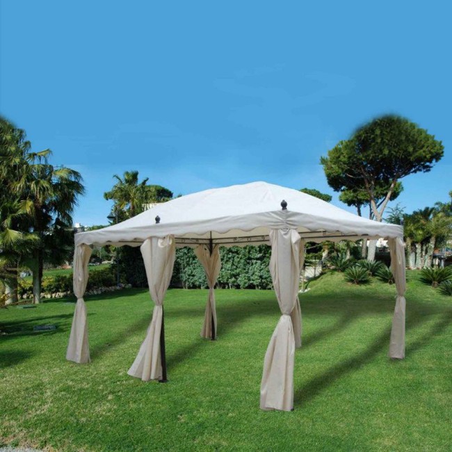 Immagine di MyGarden Gazebo Creta 3x4 m in Ferro Ecrù