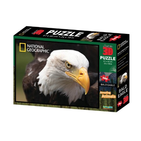 Immagine di National Geographic Puzzle 3D Amaznig Animals Bald Eagle 