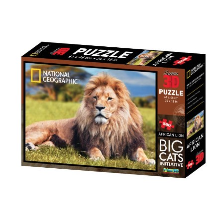 Immagine di National Geographic Puzzle 3D African Lion 500 Pz 