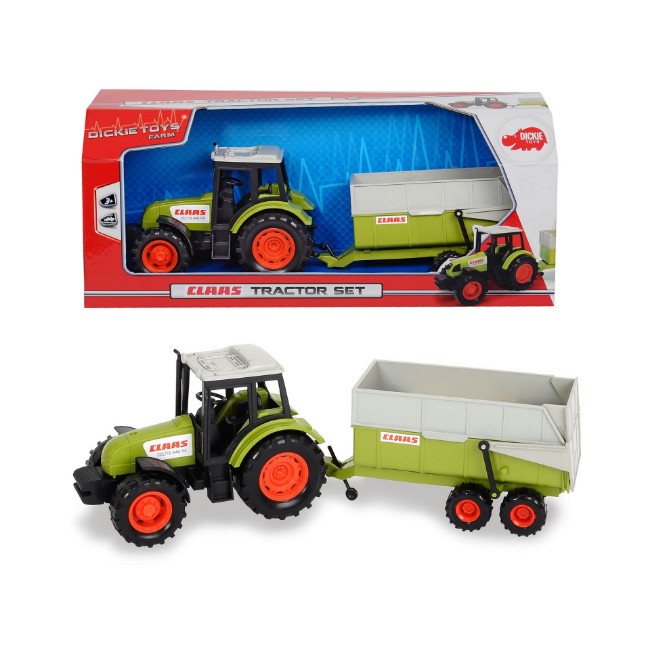 Paniate Trattore Claas con Rimorchio 36cm Dickie Toys in offerta