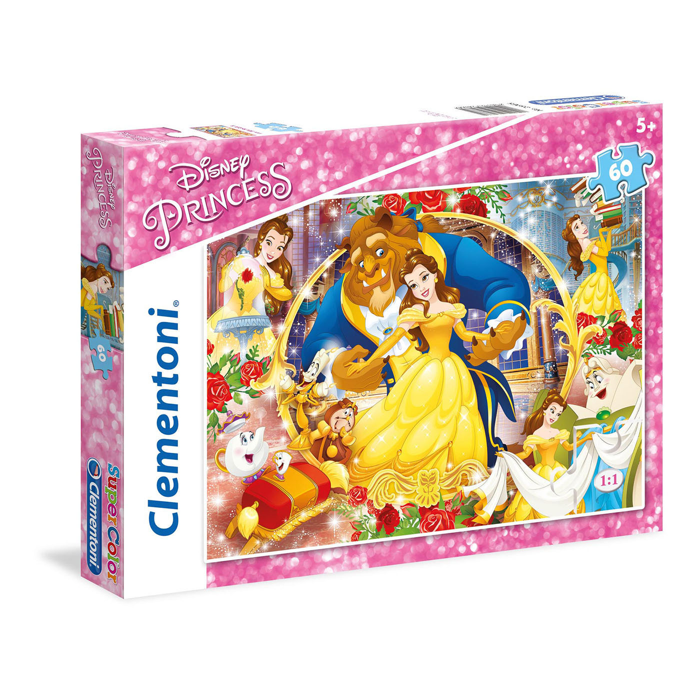 Paniate - Puzzle 60 Principesse Disney La Bella e la Bestia Clementoni ...