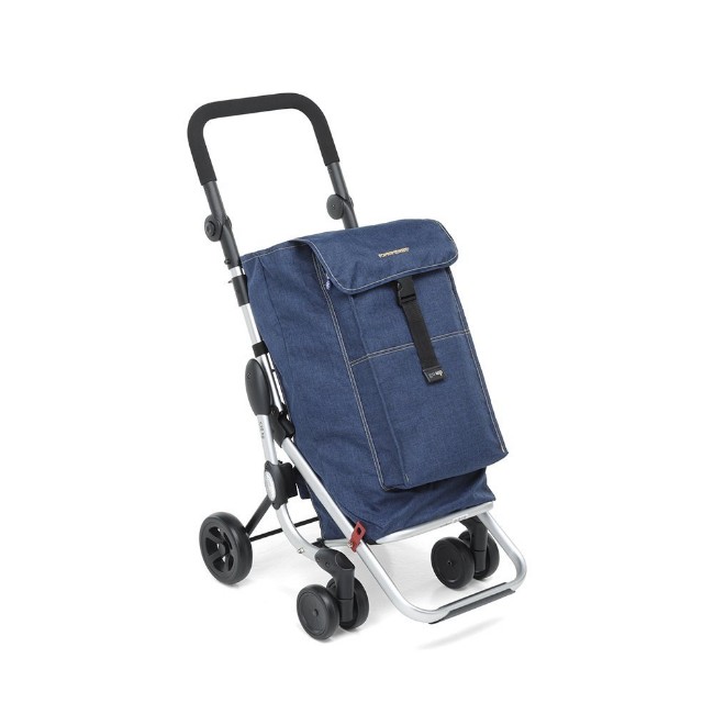 Immagine di Foppapedretti Carrello Portaspesa Go Up Blue Jeans