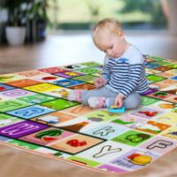 Tappeto Da Gioco Bambini MS Trendy - 180x120cm Doppia Faccia, Imbottito 1cm - Foto 4