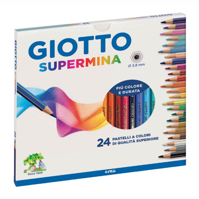 Paniate - 24 Pastelli Supermina Giotto in offerta da Paniate