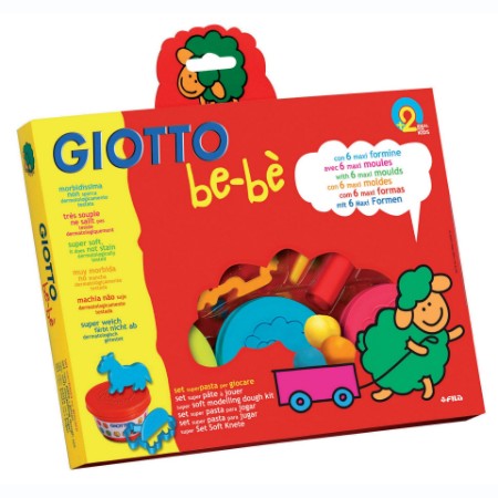 Immagine di Giotto Be-Bè Set Super Pasta per Giocare (3 Barattoli da 100gr + Accessori) 