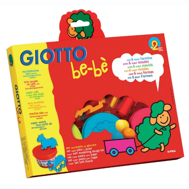 Immagine di Giotto Be-Bè Set Super Pasta per Giocare (3 Barattoli da 100gr + Accessori) 