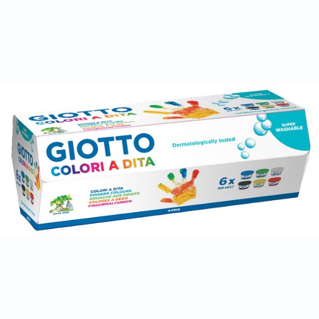 Immagine di Colori a Dita (6 Barattoli da 100ml) 