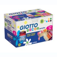 Immagine di Tempere Acriliche Decor Acrylic Matt Effetto Opaco (6 Flaconi da 25ml) 