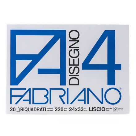 Immagine di Blocco da Disegno FA4 Liscio con Riquadro (24x33 cm 20 Fogli 220 g/m2) 