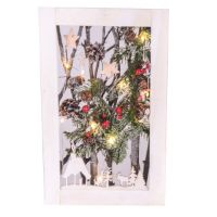 Immagine di Quadretto Natale con 10 Led H.37