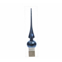 Puntale Albero Natale 26cm in Vetro Blu Notte