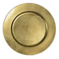 Immagine di Piatto Plastica Oro 33cm