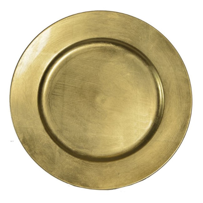 Immagine di Piatto Plastica Oro 33cm