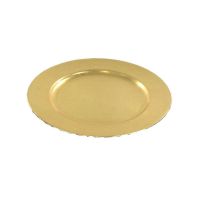 Immagine di Piatto Plastica Oro 33cm