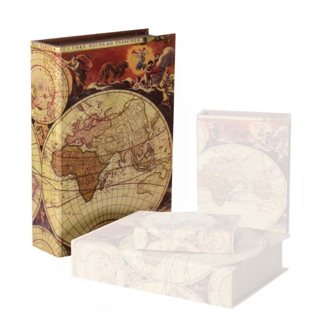 Paniate - Scatola Libro Globe Ecopelle 27x38x8cm Vacchetti in offerta da  Paniate