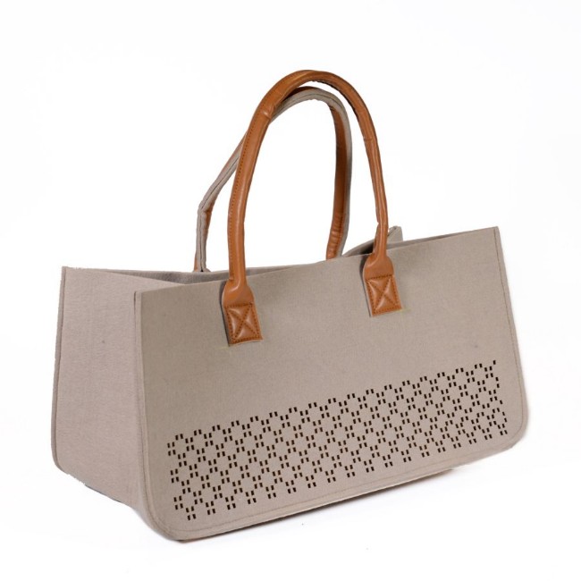 Immagine di Borsa Feltro Crema 50x26cm 