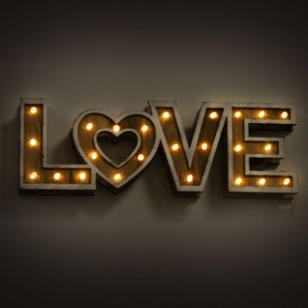 Immagine di Scritta Love con LED 
