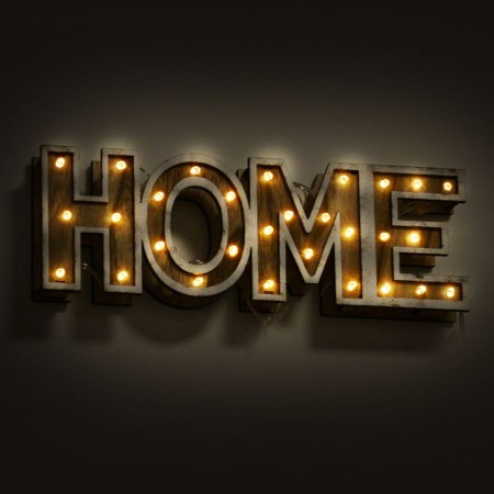 Immagine di Scritta HOME con LED 