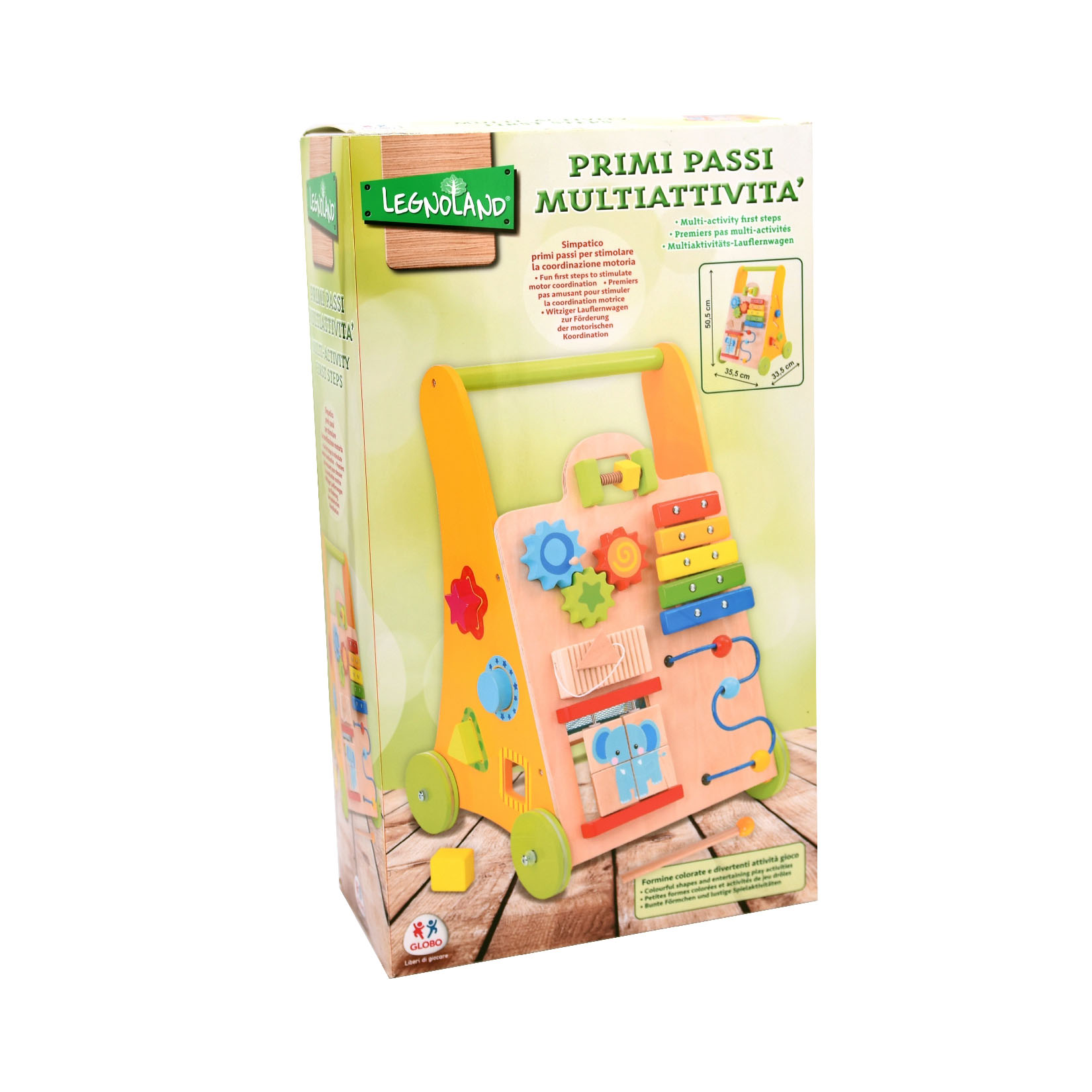 ColorBaby Andatore Woomax In Legno Con Attività - Girello Educativo Per Bambini Dai 12 Mesi - Foto 4