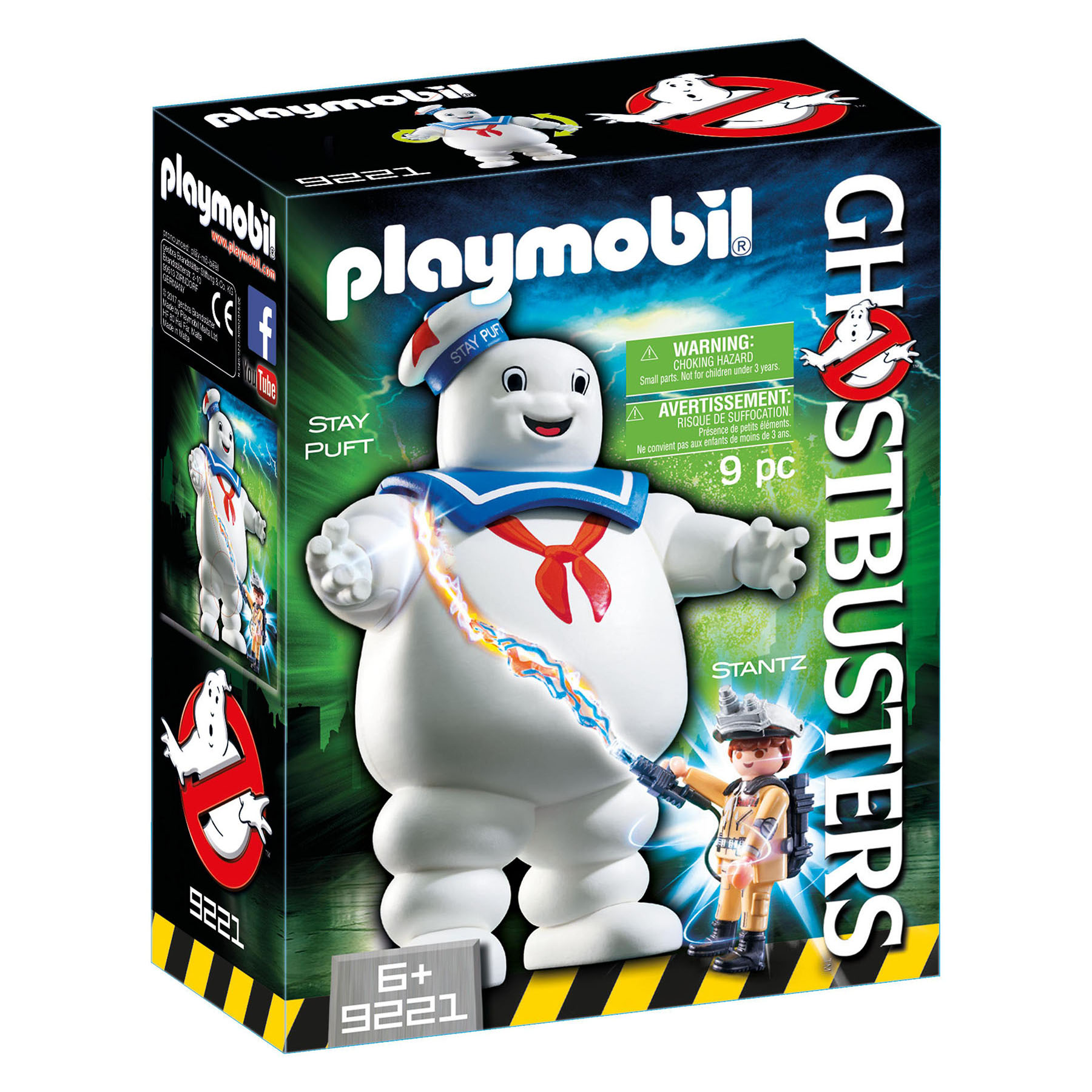 Paniate Ghostbusters Omino Marshmallow e Stantz 9221 Playmobil in