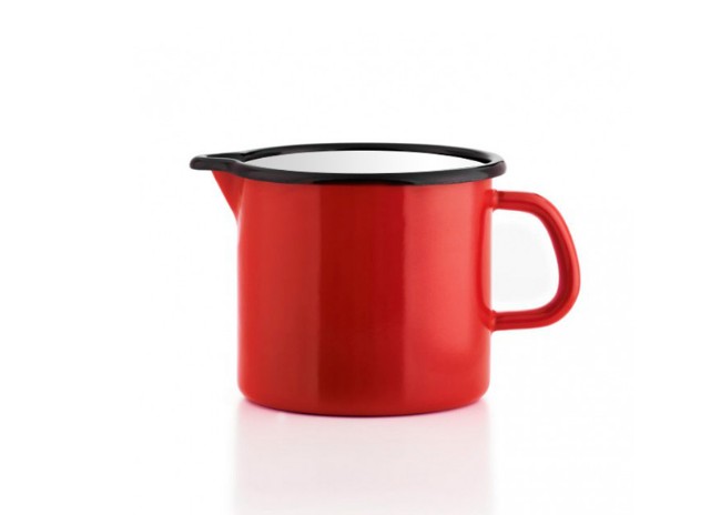 Immagine di Bollilatte Smaltato Rosso Ø10cm 