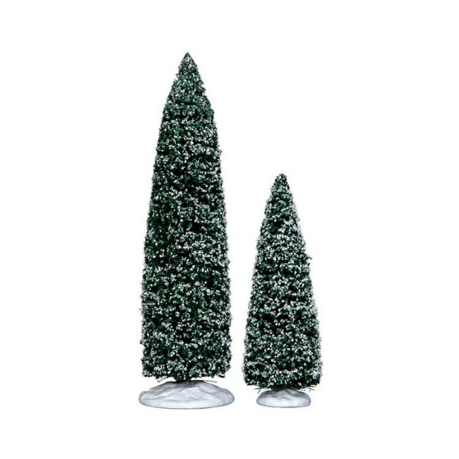 Immagine di Snowy Juniper Tree Alberelli Innevati (2 pezzi) 34664 - Grande e Medio