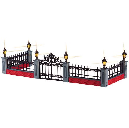 Immagine di Lighted Wrought Iron Fence - 54303