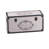 Immagine di Baule con Rivestimento in Tessuto Stampato 60x30xh30cm 