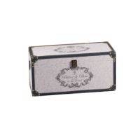 Immagine di Baule con Rivestimento in Tessuto Stampato 50x25xh25cm 