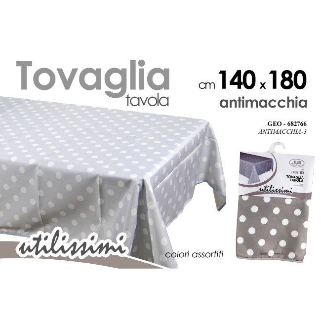 Tovaglia antimacchia XL Tinta unita Lino 102 - 180x300 cm | Leroy Merlin