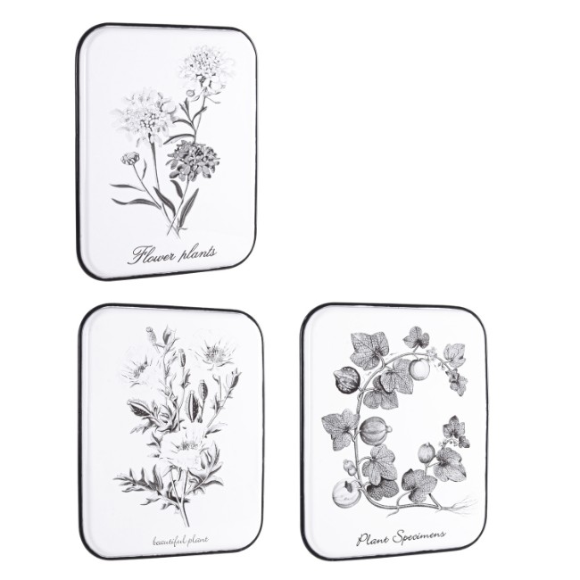 Immagine di Decorazione da Parete in Metallo Bizzotto Flowery 42x52 cm
