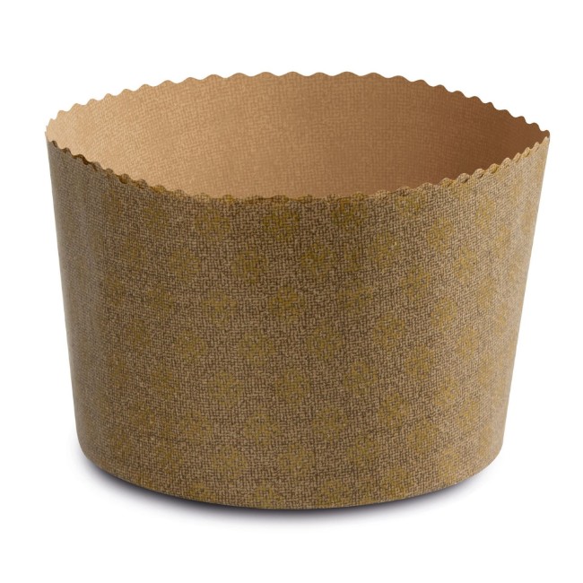 Immagine di Stampo Panettone Alto in Carta da Forno 2 Pezzi 