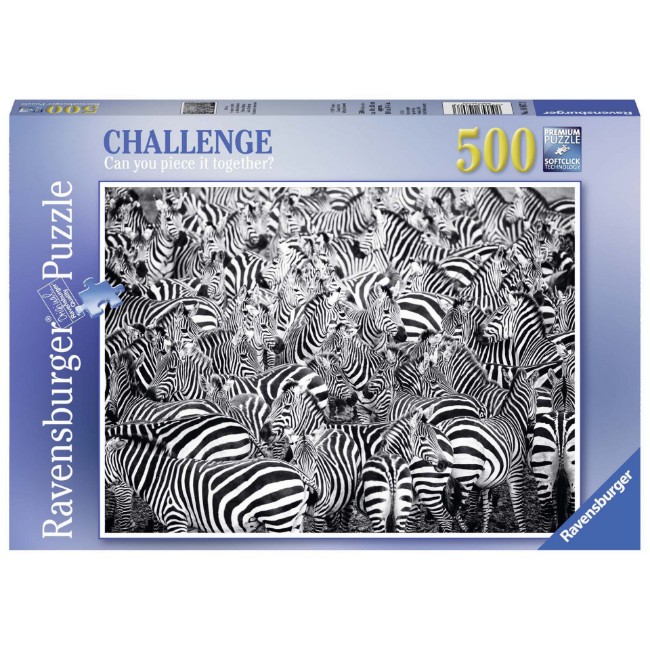 Immagine di Puzzle La Sfida Delle Zebre 500 pezzi