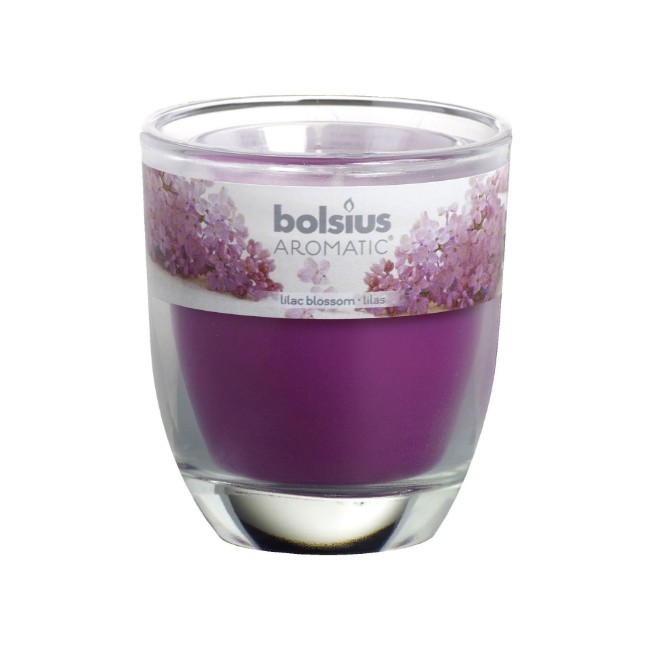 Immagine di Candela in Bicchiere h=8cm Lilac Blossom 