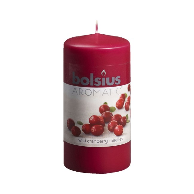 Immagine di Bolsius Aromatic Candela Cero Profumata 12 cm - Wild Cranberry 