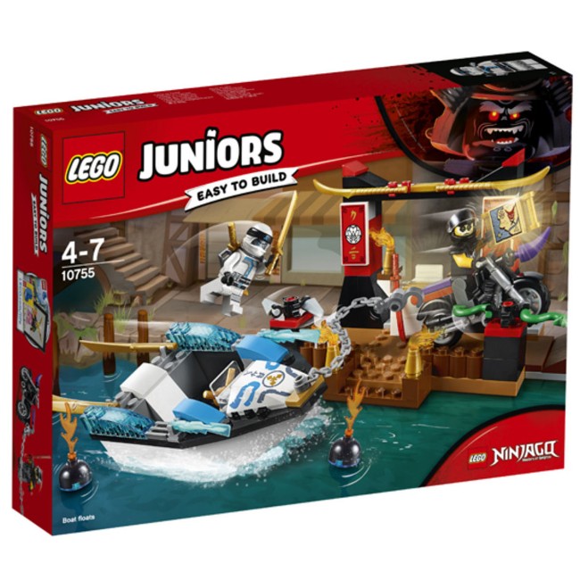 Immagine di LEGO Juniors Zane e l'inseguimento della barca Ninja 10755 